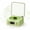 Green, variant on Waves Vinyl Bluetooth Speaker, Retro Vinyl Style Combined with Audio-Visual Effects, Wireless and Flexible, Compact and Versatile, Suitable for a Bedroom Desk, Study, Apartment
