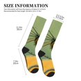 thumbnail image 2 of Lsque Quirky Cartoon 123 Pattern Sport Compression Socks for Men & Women 15-20 mmHg Knee High Nurse Pregnant Running Medical and Travel Athletic, 2 of 6