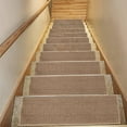 thumbnail image 6 of Pxyqht 8x30in Flax Non-Slip Stair Treads 4 Pack, Rubber Backing Indoor Washable Stair Mats for Wooden Steps, Family Friendly Stair Rug, 6 of 6