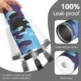 thumbnail image 3 of Camouflage 30oz Handheld Travel Tumbler with Handle – Double Wall Stainless Steel Insulated Cup, Flip Straw Lid, Leak-Proof & BPA-Free for Hot and Cold Drinks – Durable Coffee & Juice Mug Black, 3 of 6