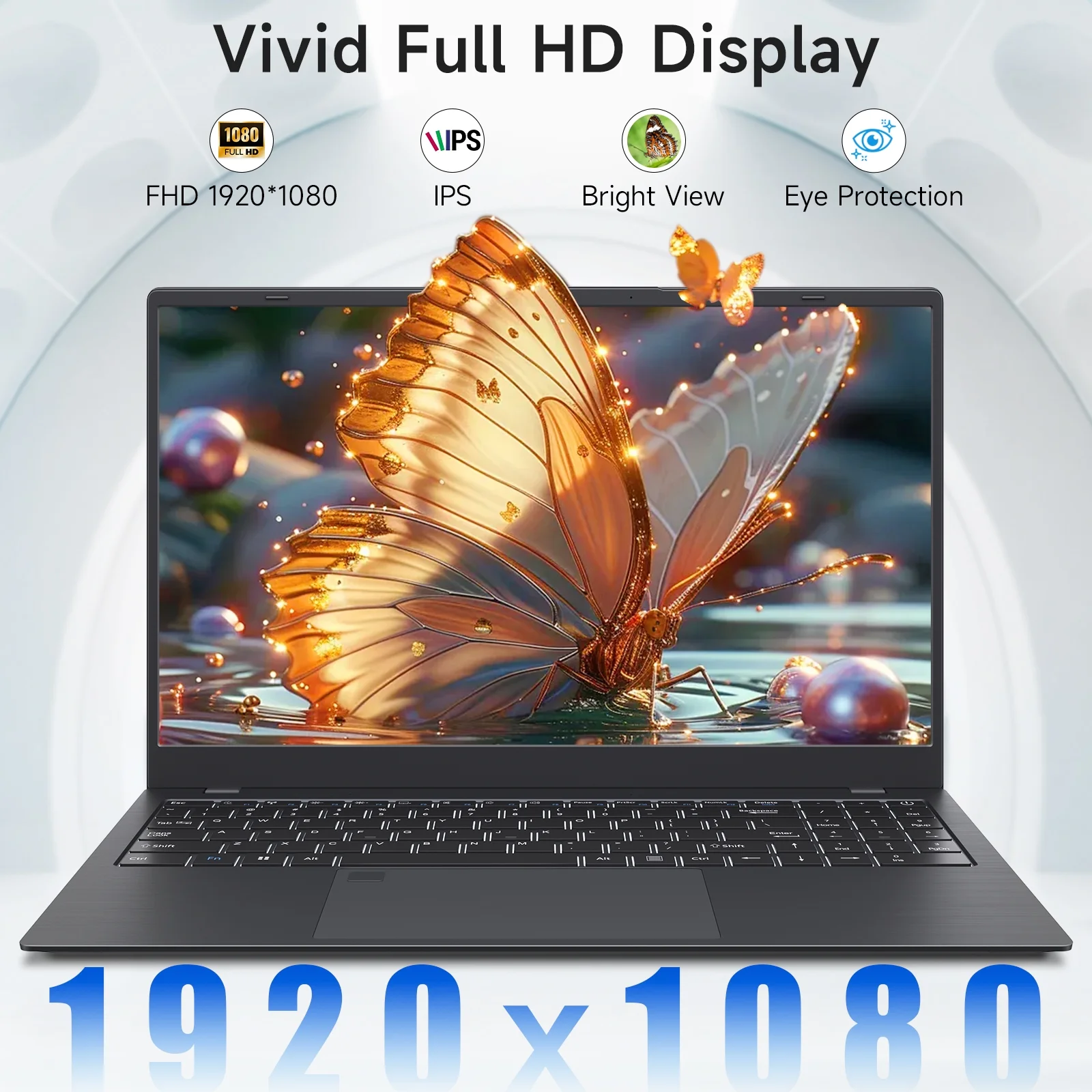 Laptop 15.6 FHD Gaming Laptop, AMD Ryzen 7 5825U, 16GB RAM, 1TB