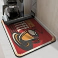 thumbnail image 2 of Coffee Mat, Coffee Vintage Red Coffee Bar Mat for Countertop, Rubber Backed Dish Drying Mat for Counter, Absorbent Coffee Bar Accessories Fit Under Coffee Maker Espresso Me Machine 18x24in, 2 of 7