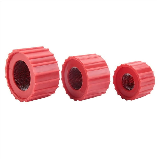 Juego de 3 Limpiadores de Tuberías de Cobre de 1/2 Pulgada, 3/4 Pulgada y 1 Pulgada, Cepillo para Tubos de Cobre, Cepillo de Limpieza para Plomería