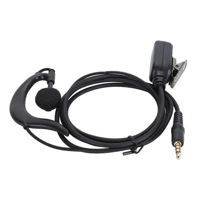 Ganchos Para La Oreja De 3,5 Mm, Clip De Solapa Con Interruptor En Línea Con Cable Push To Talk Auricular De 3,5 Mm En Forma De G Para Smart
