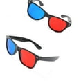 thumbnail image 3 of ICED Glasses Simple Style Red Blue Glasses Stereos 3D Viewing Glasses 2 piece, 3 of 5
