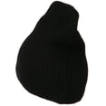 thumbnail image 2 of Big Stripe Ribbed Cotton Beanie - Black XL-3XL, 2 of 5