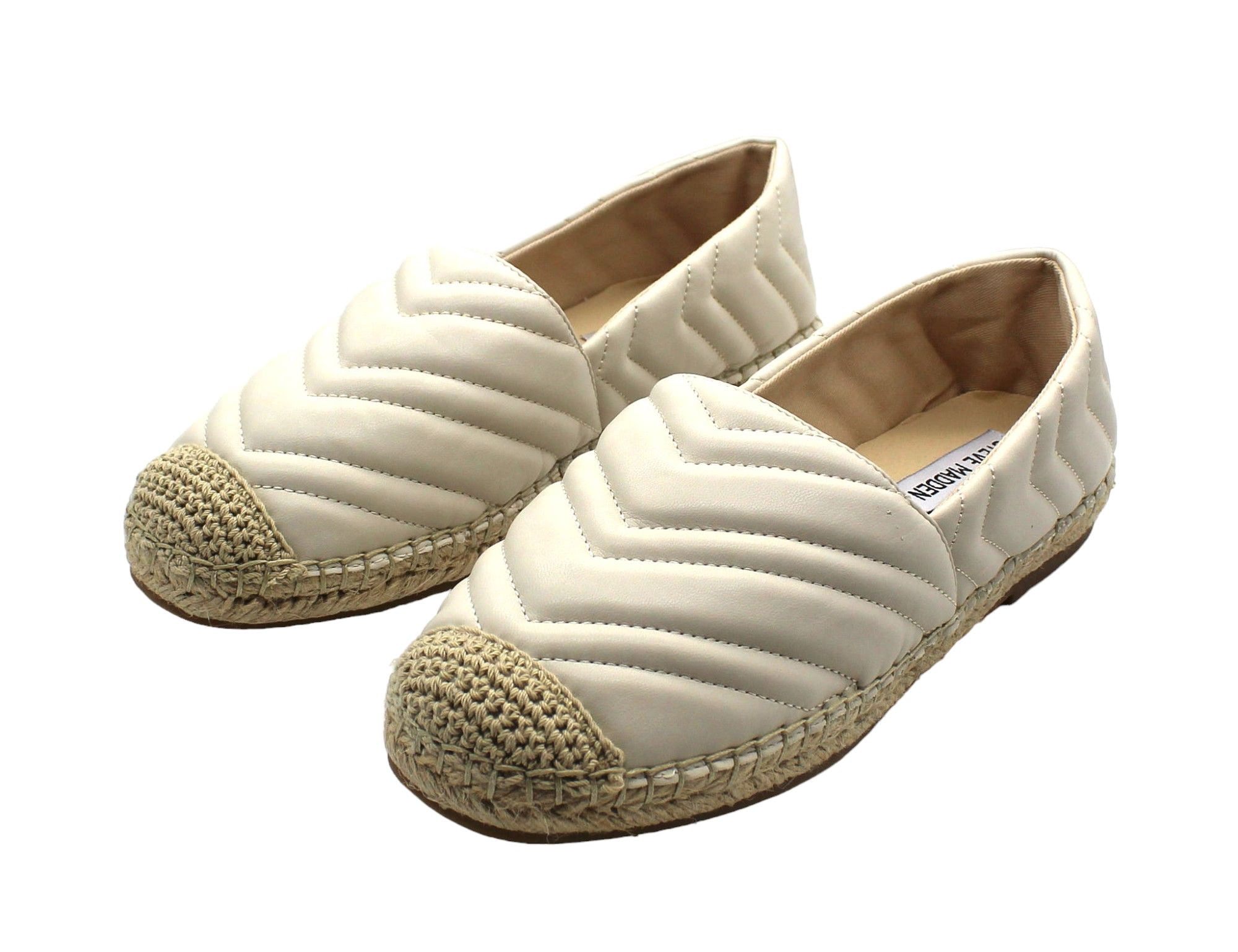 Steve Madden Women s Winnow Quilted Espadrille Flats - Walmart.com
