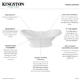 thumbnail image 6 of Aqua Eden VCTND723130 72-Inch Cast Iron Oval Double Slipper Pedestal Tub (No Faucet Drillings) in White, 6 of 6