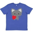 thumbnail image 3 of Inktastic Heart Cat Youth T-Shirt, 3 of 5