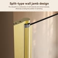thumbnail image 5 of 34-35.5" W x 58" H Frameless Folding Pivot Bathtub Door, 1/4" Tempered Glass, 5 of 7