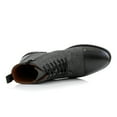 thumbnail image 3 of Polar Fox Brooke MPX806061 Woolen and Synthetic Leather Lace-up Fashion Chukka Boots with Zipper Closure, in Black & Wool, Men's Size 7, 3 of 8