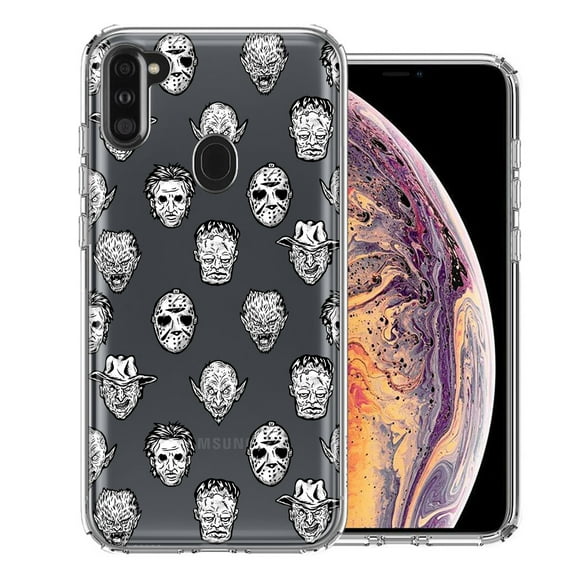 MUNDAZE For Samsung Galaxy A11 Halloween Horror Villains Design Double Layer Phone Case Cover