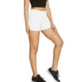 thumbnail image 2 of Urban Look Super Stretch Body Enhancing Workout Yoga Biker Shorts (Small/Medium, Short White), 2 of 3