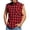 Red, variant on DAFPZW Men Sleeveless Tank Tops Plaid Brushed Shirts Summer Hawaiian Beach T-Shirts Muscle Gym Vest Button Down Tees