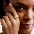 thumbnail image 2 of Ross-Simons Diamond Sunflower Ring in Sterling Silver and 18kt Gold Over Sterling, Women's, Adult, 2 of 5