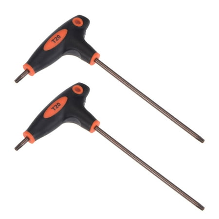 

Uxcell T20 Anti Tamper Proof Torx Key T-Handle Dual End Wrench S2 Steel 2 Pack
