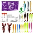 thumbnail image 2 of TIELUTT Fishing Kit Includes for Saltwater Freshwater Trout Fishing Fishing Set C Weight for Saltwater Hooks Assortment Gig Drop Shot Rig Crawler Harnesses, 2 of 4