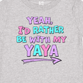 thumbnail image 4 of Inktastic Yeah I'd Rather Be with My Yaya in Pink Blue and Purple Boys or Girls Baby T-Shirt, 4 of 5