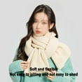 thumbnail image 4 of Bufanda cálida de otoño e invierno, bufanda cálida de cuello de invierno de color puro, 4 of 5