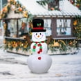 thumbnail image 3 of Inflatable Cartoon Giant Snowman with LED Light for  Garden Party Decor, 3 of 9
