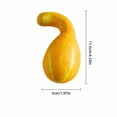 thumbnail image 2 of Fake Yellow Crookneck Gourd 1 Pc Artificial Halloween Pumpkin Ornament Realistic Harvest Vegetable Figurine Accent with Lifelike Texture for Autumn Festive Table Display on Desk Home, 2 of 4
