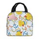 thumbnail image 1 of Fotbe Ducks and Anchors Bolsa Térmica con Estampado y Forro de Aluminio Grueso Bolsa de Almuerzo con Bolsillo Frontal para Hombres y Mujeres, Ideal para Trabajo, Escuela, 1 of 8