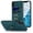 Blue, variant on Mantto Wallet Case for iPhone XS/X with Card Slots Finger Ring Holder Kickstand Camera Protective Shockproof Case For iPhone XS/X,Coffee