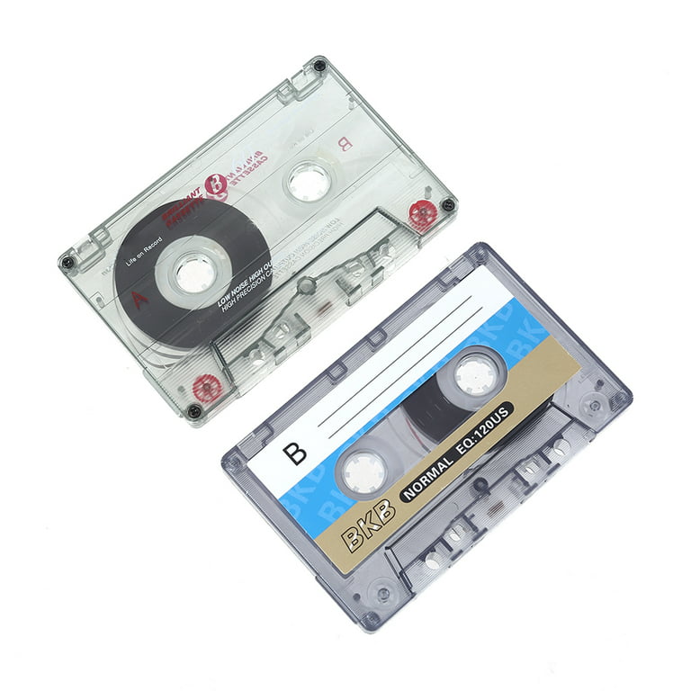 ZOYLINK Cassette vierge professionnelle 60 minutes Cassette audio normale à  faible bruit avec étui de rangement pour enregistrement vocal