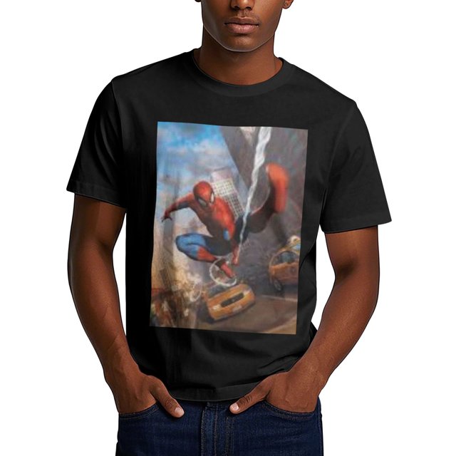 Spider-Man 180g Adult Polyester Crew Neck T-Shirt - Ironing