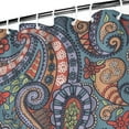 thumbnail image 4 of French Country Shower Curtain Vintage Floral Design Waterproof Bathroom Curtain 72x84 Inch Fade-Resistant Fabric Boho Chic Decor with Metal Grommets, 4 of 5