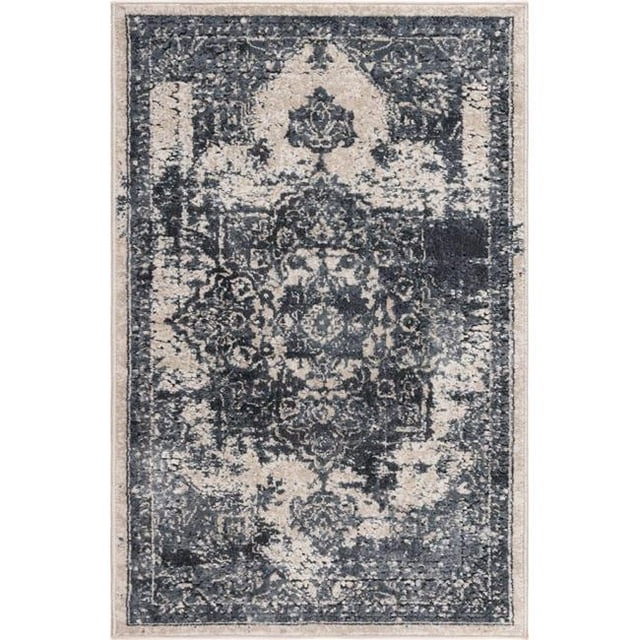 Unique Loom 3146802 2 ft. 2 in. x 3 ft. Chateau Roosevelt Rectangular Rug, Gray