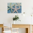 thumbnail image 5 of Starfish Wall Decor for Home - Coastal Style Canvas Wall Art Ready To Hang - Perfect Gift for Various Occasions 16x12in, 5 of 6