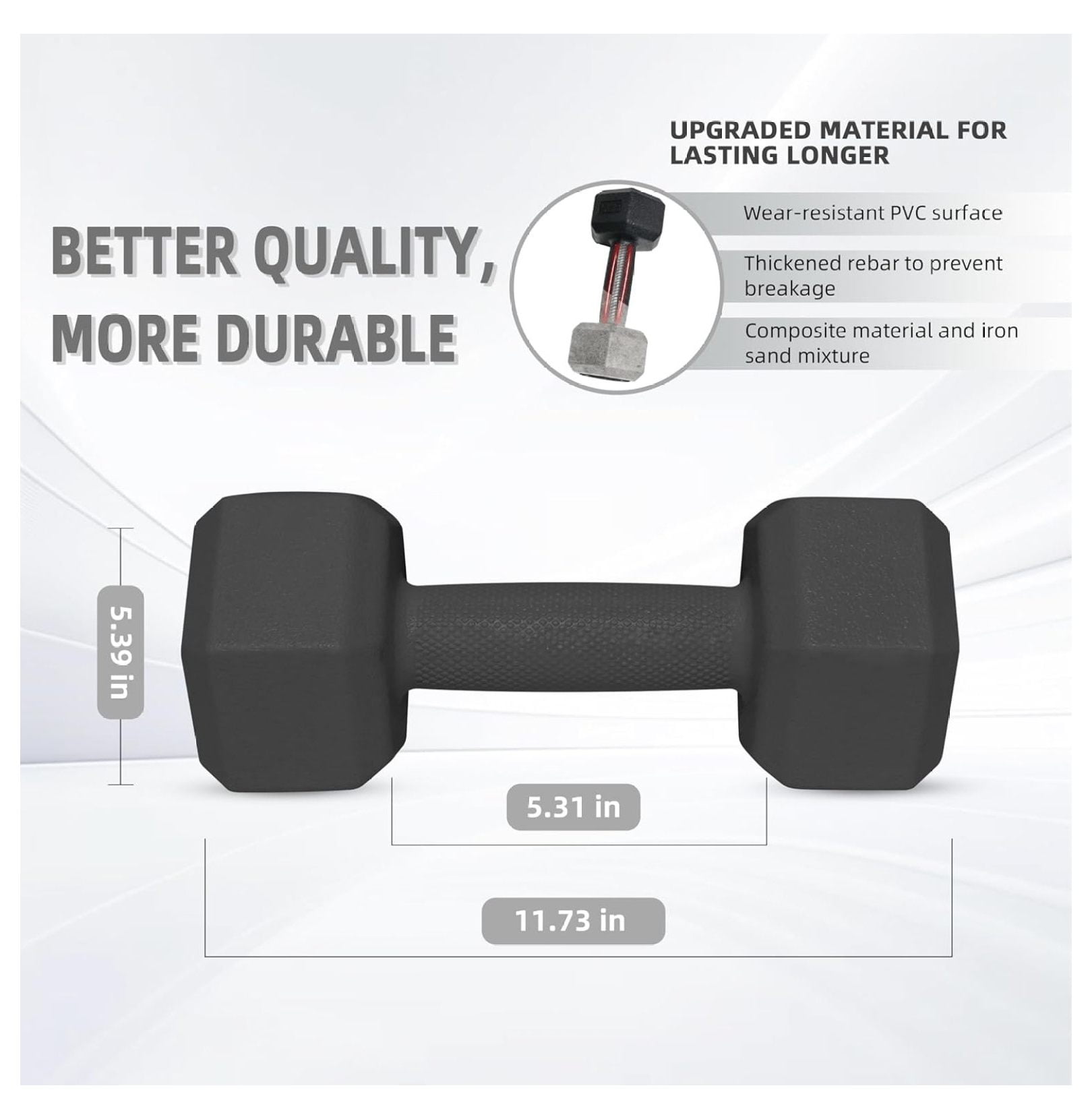 Dumbbell Hand Weight Sets 5/10/15/20/25/36lbs - 5 Colors - Exercise & Fitness Free Weights for Women & Men Home Gym Equipment Workouts Strength Training
