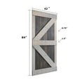 thumbnail image 5 of Coast Sequoia Inc Coast Sequoia 42in x 84in K Series Multi-Color Pine Wood Sliding Barn Door Without Hardware Kit Aged Barrel / Dark Walnut, 5 of 5