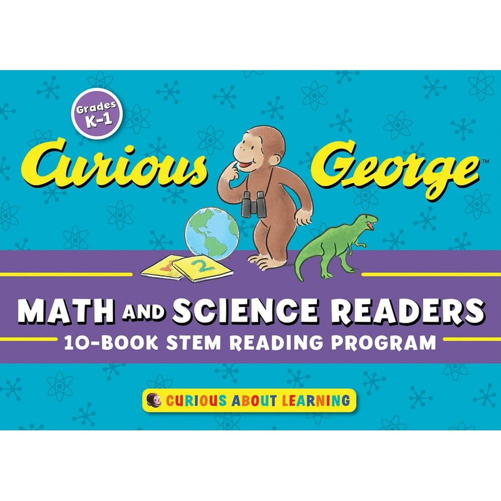 curious-george-math-and-science-readers-10-book-stem-reading-program-walmart-walmart