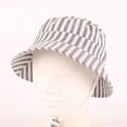 thumbnail image 4 of SAWOBUUN Baby Striped Bucket Hat Cute Adjustable Sun Protection Cap for Toddlers Lightweight Summer Outdoor Beach Hat, 4 of 5
