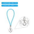 thumbnail image 2 of Uxcell Wristlet Bling Keychain Lanyard Crystal Wrist Keychain with Metal Clasp Light Blue, 2 of 6