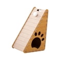thumbnail image 2 of Almohadilla triangular para rascar gatos, con pelota de juguete de felpa, cama de salón, juguetes para gatos, para gatos de interior que juegan con ga Camello, 2 of 8