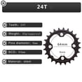 thumbnail image 3 of BUCKLOS 42/32/24T Mountain Bicycle Triple Chainring for 10 speed Shimano Chain Ring, 3 of 7