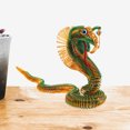 thumbnail image 4 of OULII Snake Year Decoration Aluminum Wire Cobra Model Ornament For Homeowners Indoor Display 1Set, 4 of 6