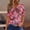 Red#3, variant on Womens Tops Short Sleeve Blouse,Summer for Women Vacation Trendy V Neck Short Sleeve Shirts Casual Loose Spring Vintage Floral Print Comfy Tunic Clothes Red XXXL