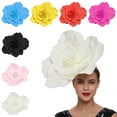 thumbnail image 4 of Uutvmp Large Flower Fascinators for Girls, Women Tea Party Cocktail Headwear Derby Hats with Headband and Clip for Wedding, 4 of 4