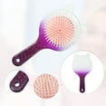 thumbnail image 3 of 1pc Women Cat's Ears Airbag Hair Comb for Straight Curly Thick Wet Hair Purple White ABS TPR, 3 of 6