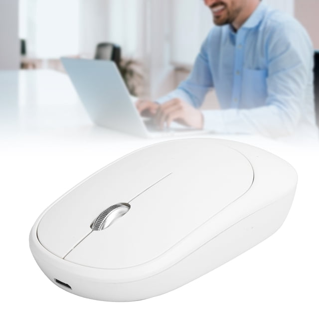 Optical Mouse, 2.4G USB Mouse Computer External Device for Computer for PC for Laptop White,Purple,Black,Silver