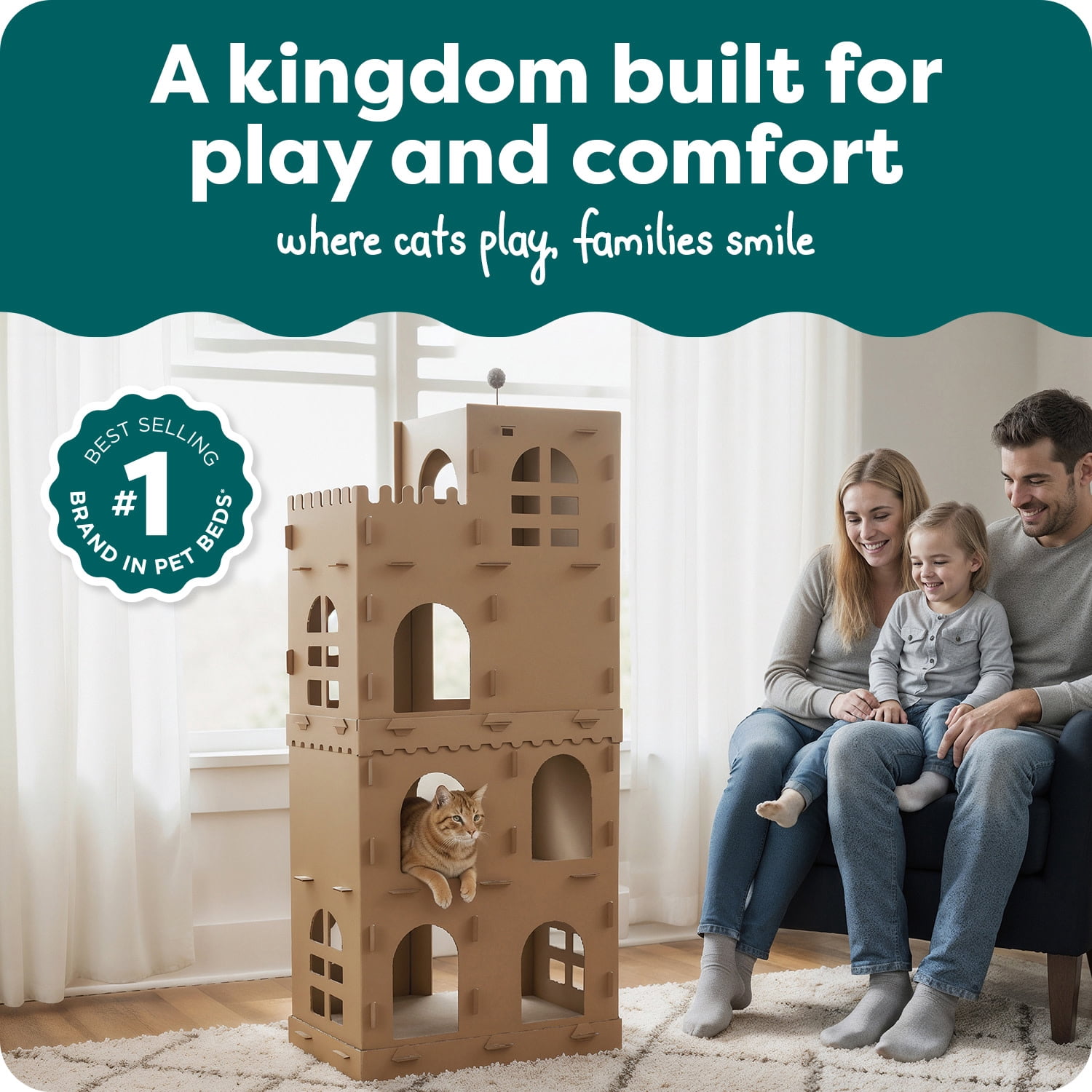 FH High Castle Tower Corrugated Cat Scratcher