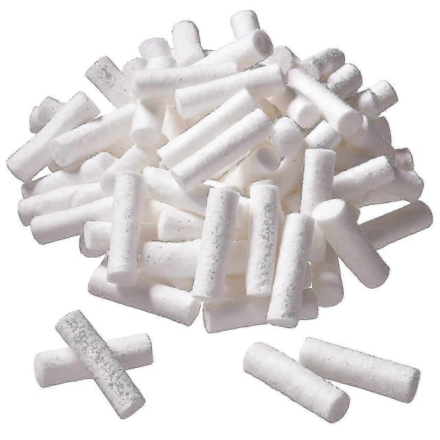 100 Cotton Rolls, One Inch Nosebleed Plugs For Kids Or Adults - Extra Absorbent Blood Clotting, Cotton Rolls (100 Count)