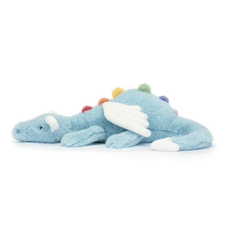 Jellycat Sky Dragon Plush - 23.62in Blue - Soft Stuffed Jellycat Sky Dragon Plush - 23.62in Blue - Soft Stuffed
