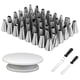 thumbnail image 3 of Kit de decoración de pasteles de 127 piezas, puntas y bolsas de glaseado para el hogar con boquillas giratorias de acero inoxidable con delantal Speravity HA8316-00B, 3 of 7