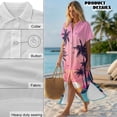 thumbnail image 5 of FUIALDOLG Palm Tree Sun Summer Dresses for Women 2026 Casual Short Sleeve Button Down Maxi Dress Beach Swimsuit Cover Ups, 5 of 6