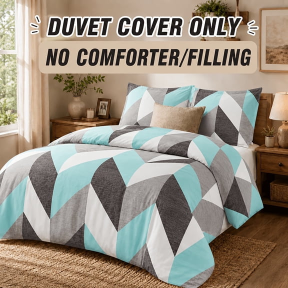 2pcs Twin Floral Print Duvet Cover Set (1 Duvet Cover And 1 Pillowcases, Without Duvet Insert),All-season Light Patchwork Duvet Cover Set With Zipper